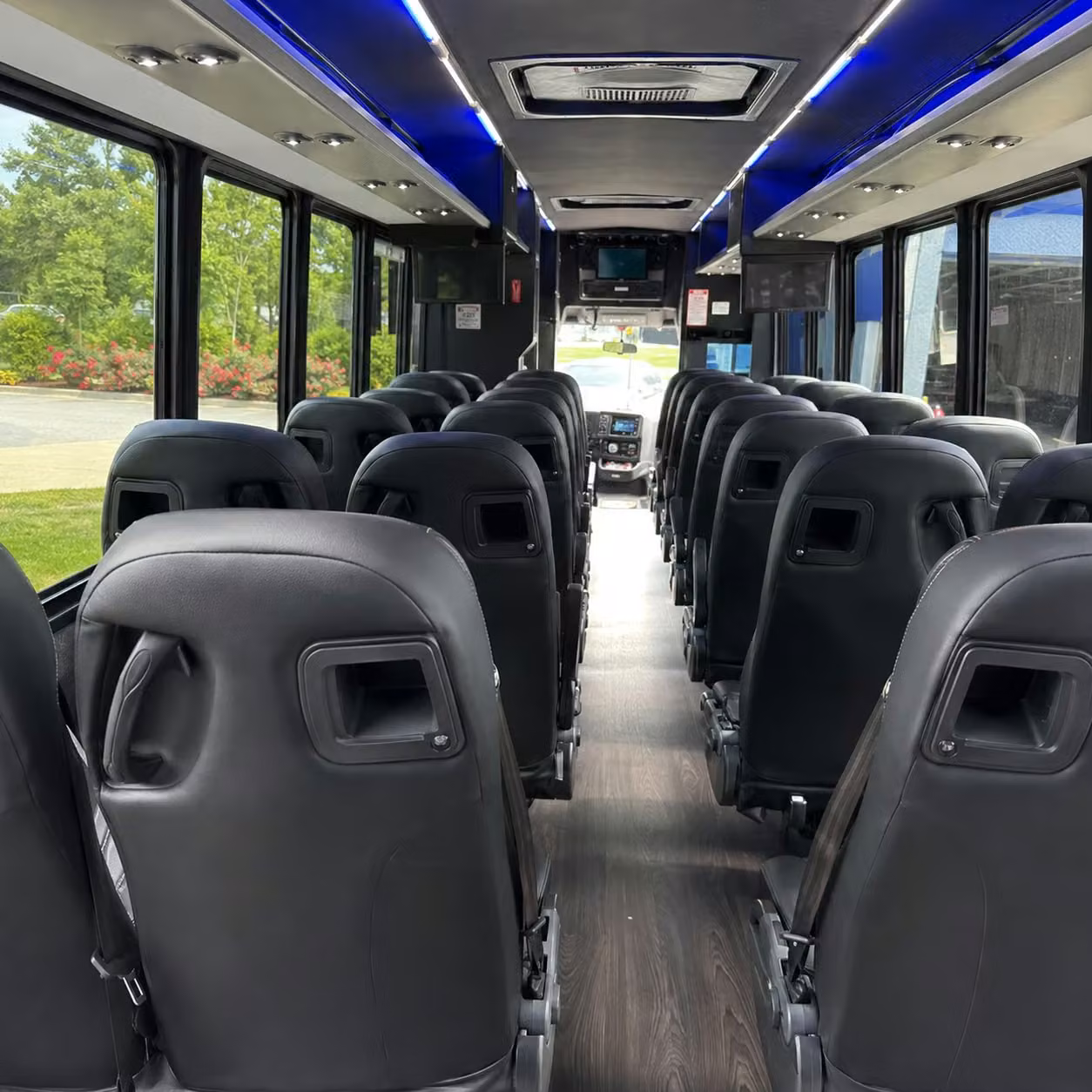 25 passenger minibus interior