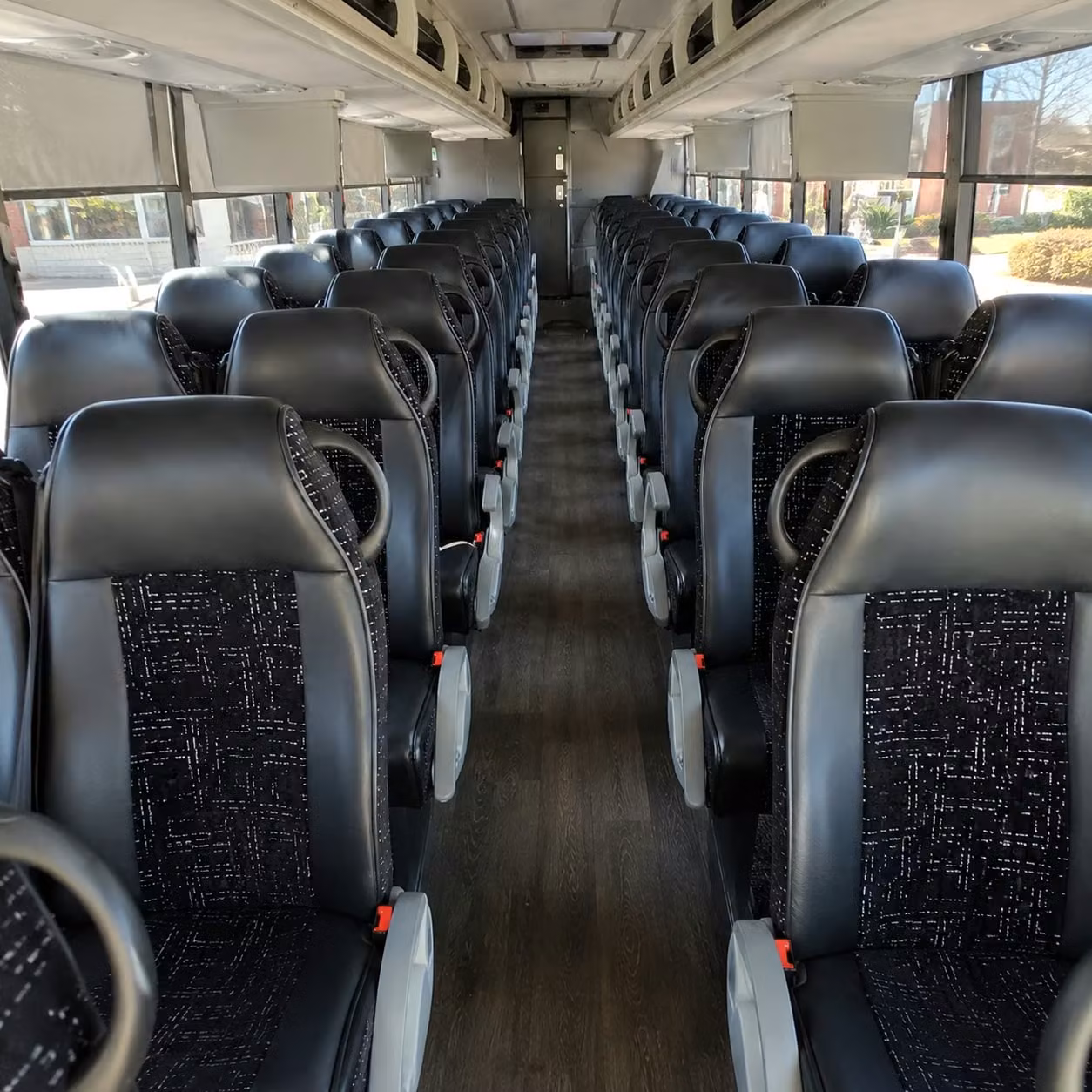 56 passenger charter bus interior